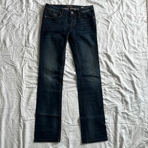 Cult of Individuality straight leg dark wash denim, size 27